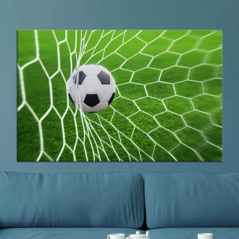 Elegante Fußball-Leinwand: Perfekt für Jungenzimmer oder Männerhöhle