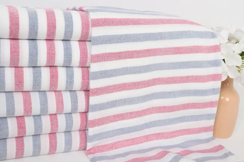 Bridesmaid Gifts, Lightweight quick-dry peshtemal towel for travel, 64x36 Cotton Striped Towel, Bath towel, Bathroom Towel, Wedding Gifts Towel - 2