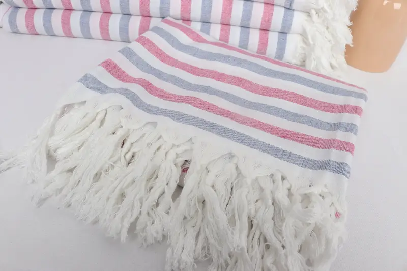 Bridesmaid Gifts, Lightweight quick-dry peshtemal towel for travel, 64x36 Cotton Striped Towel, Bath towel, Bathroom Towel, Wedding Gifts Towel - 5