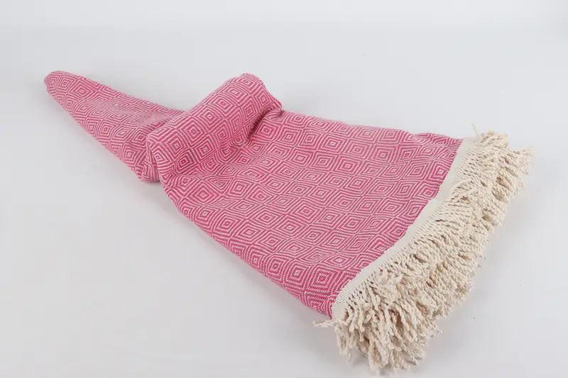 64x64 Cotton Round Diamond Towel, Xmas Gifts, Sand-free towel, Gym Towel, Absorbent Turkish towel, Personalized Turkish Beach Towel, Quick-dry towel - 4