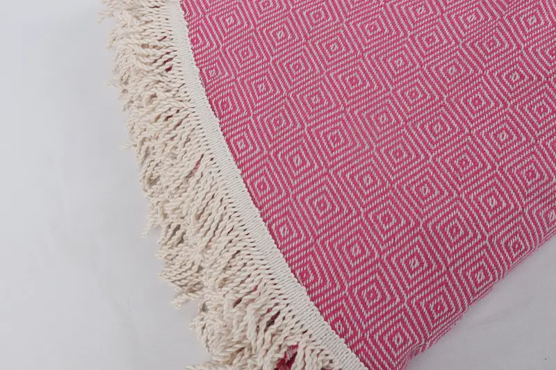 64x64 Cotton Round Diamond Towel, Xmas Gifts, Sand-free towel, Gym Towel, Absorbent Turkish towel, Personalized Turkish Beach Towel, Quick-dry towel - 7
