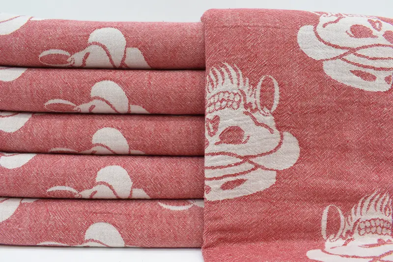 Turkish bath towel, Best Friend Gift, 70x36 Cotton Skull Patterned Towel, Merry Christmas Gifts, Custom Name Towel, Monogram Towels, Summer Gift - 2