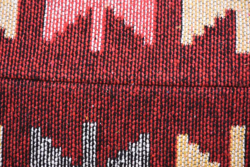 Vintage Throw Pillow Sham, 12x36 Red Cushion, Vintage Pillow, Kilim Pillow Cover, Hippie Throw Pillow Sham, Boho Pillow, Cushion - 3