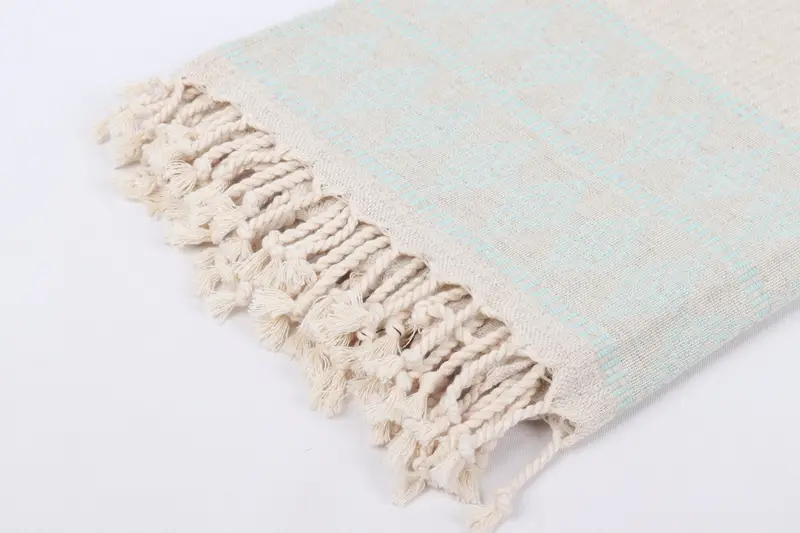 Embroidered Towel, Halloween Gifts, 70x36 Linen Kilim Design Towel, Large Turkish Towel, Turkish Beach Towel Monogram, Organic Turkish towel - 7