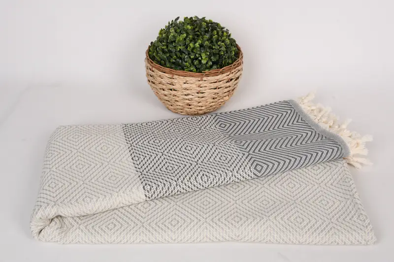 Shower Curtain, Boho Throw Blankets, Woven Blanket, Custom Blanket, Gift For The Home Decor, Personalized Gift For Him, 80x60 Cotton Set of 5 Towel - 4
