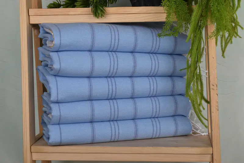 Small Bath Towels, Wedding For Favor, Kitchen Towel, Best Friend Gift, Beach Theme Bachelorette Party, 40x24 Cotton Striped Towel, Wedding Gift - 1