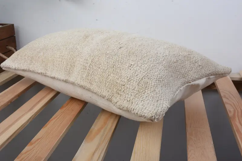 Cushion Case, Home Decor Pillow, Wholesale Cushion Cover, Vintage Kilim Pillow, Sofa Bolster Pillow Sham, 12x20 Beige Cushion, Gift Pillow - 6