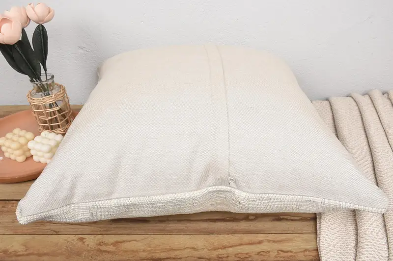 Bolster Pillow Case, Toss Pillow, Kilim Pillow, Yoga Pillow Cover, 24x24 White Pillow, Pillow, Kilim Cushion Sham, Gift Pillow - 6