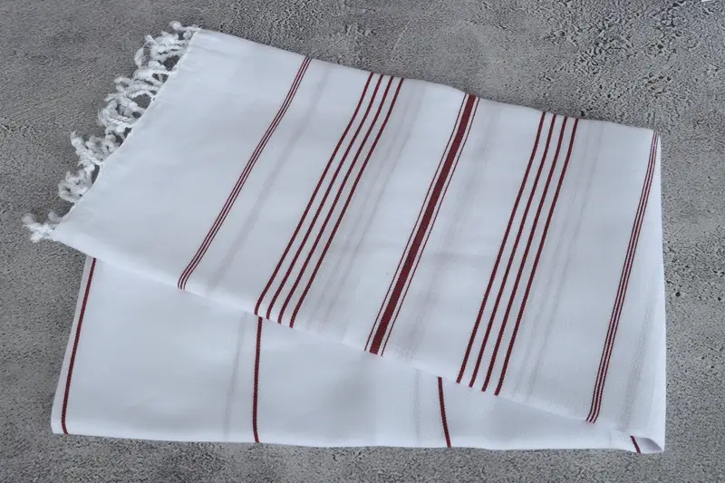Custom Beach Towel, Memorial Gift, Scarf Towel, Gifts For Him, Personalized Turkish Towel, Handwoven Turkish bath towel, 70x40 Cotton Striped Towel - 6