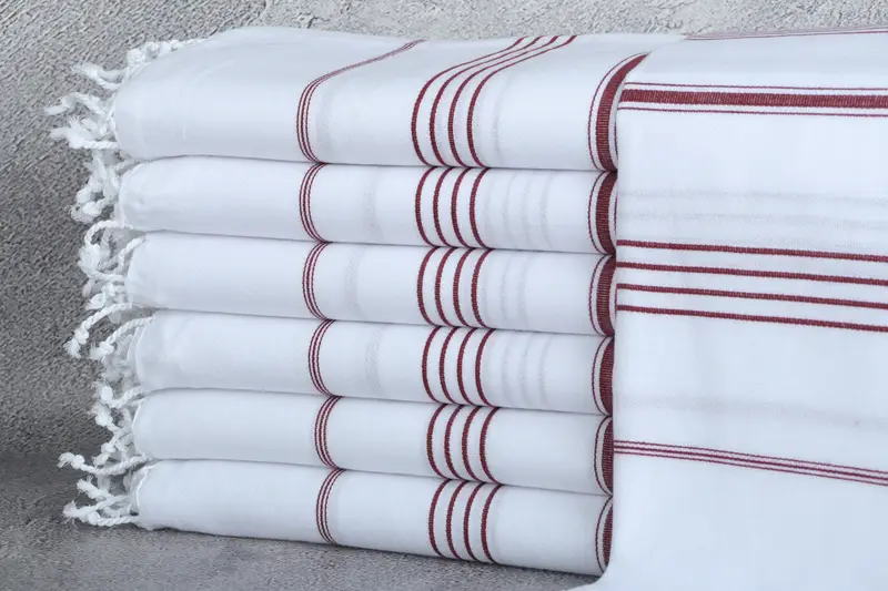 Custom Beach Towel, Memorial Gift, Scarf Towel, Gifts For Him, Personalized Turkish Towel, Handwoven Turkish bath towel, 70x40 Cotton Striped Towel - 1