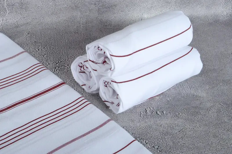 Custom Beach Towel, Memorial Gift, Scarf Towel, Gifts For Him, Personalized Turkish Towel, Handwoven Turkish bath towel, 70x40 Cotton Striped Towel - 8
