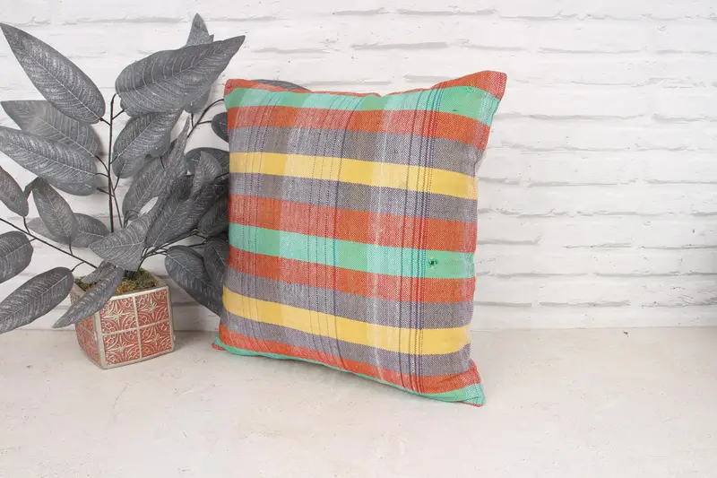 Cushion, 18x18 Red Cushion Cover, Vintage Kilim Throw Pillow, Gift Pillow, Home Decor Pillow, Outdoor Throw Cushion Case - 4