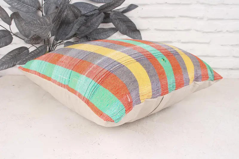 Cushion, 18x18 Red Cushion Cover, Vintage Kilim Throw Pillow, Gift Pillow, Home Decor Pillow, Outdoor Throw Cushion Case - 6