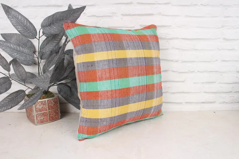 Cushion, 18x18 Red Cushion Cover, Vintage Kilim Throw Pillow, Gift Pillow, Home Decor Pillow, Outdoor Throw Cushion Case - 3