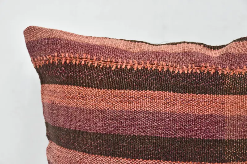 Antique Pillows, Retro Throw Pillow Cover, Interior Designer Pillow, Kilim Cushion Sham, 20x20 Brown Cushion Case, Cushion Case - 2