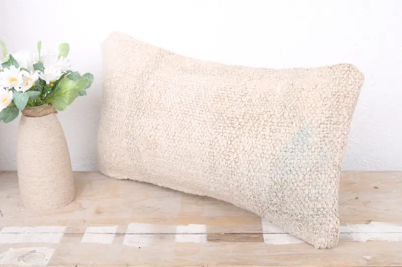 Patio Pillow Sham, Cushion, Interior Designer Pillow, 8x16 Rainbow Cushion, Accent Throw Pillow Sham, Pillow for Sofa, Turkish Kilim Pillow - 4