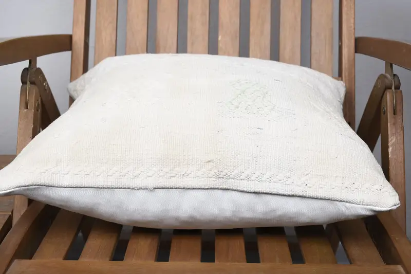 Cushion Cover, 18x18 Beige Cushion Case, Christmas Pillow Cover, Kilim Pillow, Gift Pillow, Antique Pillows, Decorative Throw Cushion Case - 5