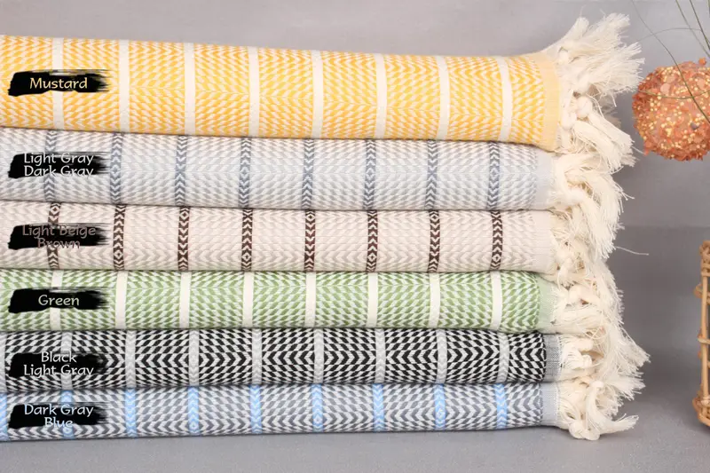 70x40 Cotton Striped Towel, Bachelor Bachelorette Party Favors, Bridal Shower Favor, Custom Wedding Gifts, Towel With Name, Housewarming Gift - 1