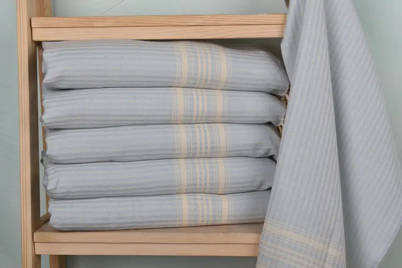 Turkish Hand Towel, Turkish Tea Towel, 40x18 Cotton Striped Towel, Welcome Wedding Gift, Spa Towel, Turkish Towel Hand Towel, Bachelorette Towel - 2