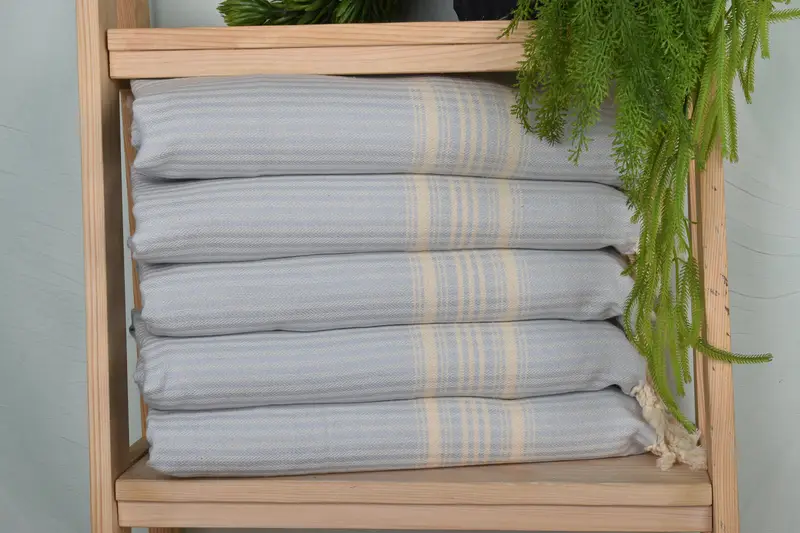 Turkish Hand Towel, Turkish Tea Towel, 40x18 Cotton Striped Towel, Welcome Wedding Gift, Spa Towel, Turkish Towel Hand Towel, Bachelorette Towel - 1