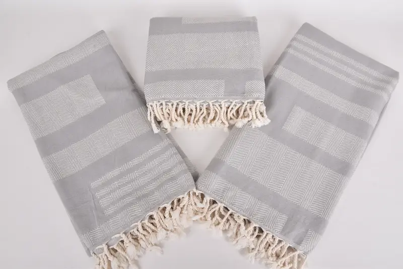 Sand-resistant towel, Spa Gift Towel, Girls Weekend Getaways Gifts, Quick-dry towel, Welcome Wedding Gift, 68x38 Cotton Chevron Towel, Gift For Him - 6