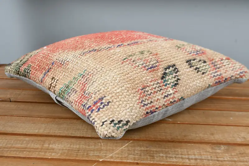 Turkish Kilim Pillow, 12x12 Red Cushion Case, Aztec Pillow Sham, Home Decor Pillow, Pillow, Outdoor Throw Pillow Case, Antique Pillows - 3