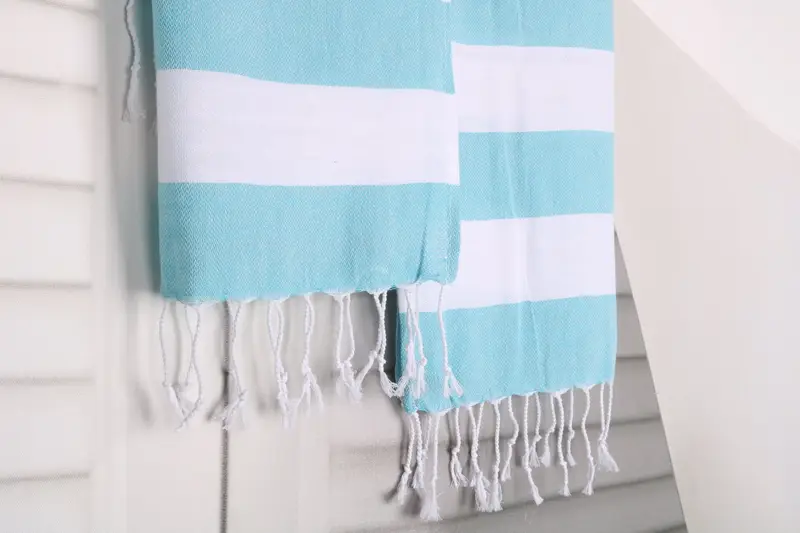 Wedding Favors, Personalized Dish Towel, Bachelor Party Gifts, Bridal Shower Favors, Monogrammed Hand Towel, Summer Gift, 40x18 Cotton Striped Towel - 8