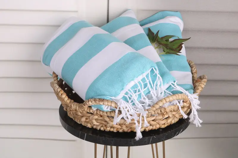 Wedding Favors, Personalized Dish Towel, Bachelor Party Gifts, Bridal Shower Favors, Monogrammed Hand Towel, Summer Gift, 40x18 Cotton Striped Towel - 5