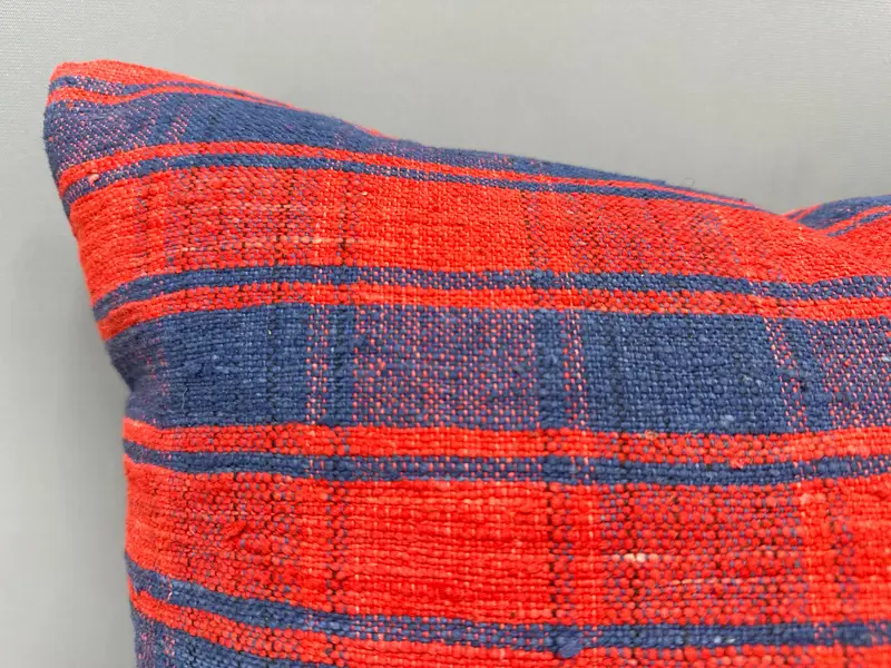 Vintage Pillow, 20x20 Red Cushion, Antique Pillows, Lounge Throw Cushion, Home Decor Pillow, Pillow Sham, Neutral Throw Pillow Cover - 5