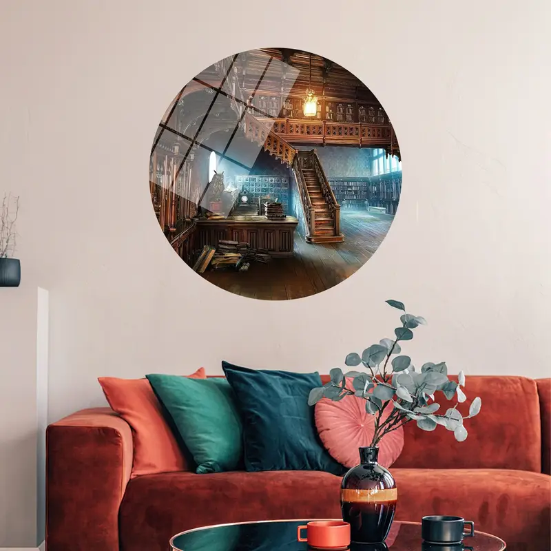 エレガントなプリントキャンバス：本愛好家へのギフト、芸術的な室内装飾。