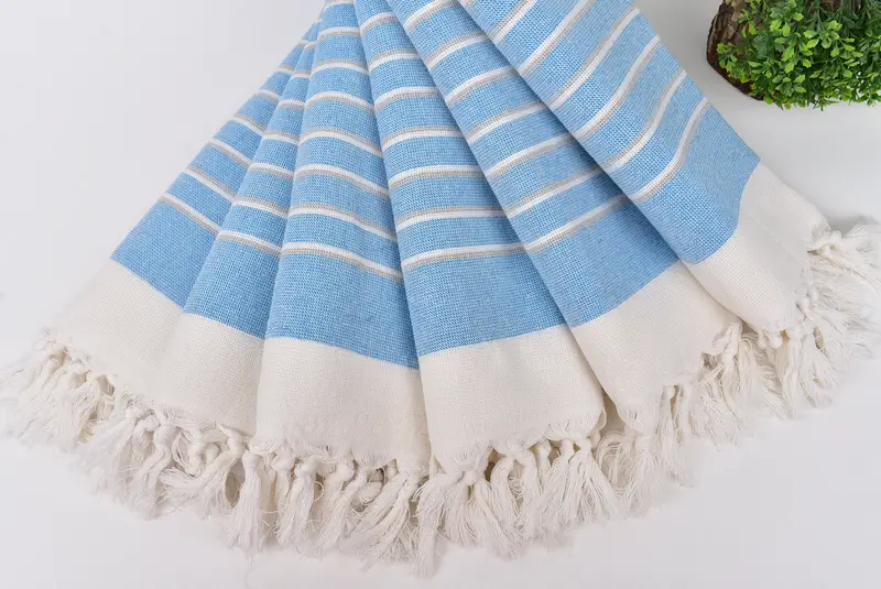 Wedding Favors, Custom Gifts, Custom Turkish Towel, Turkish Towel Hand Towel, Personalized Gifts, Travel Towel, 36x18 Cotton Striped Terry Towel - 4