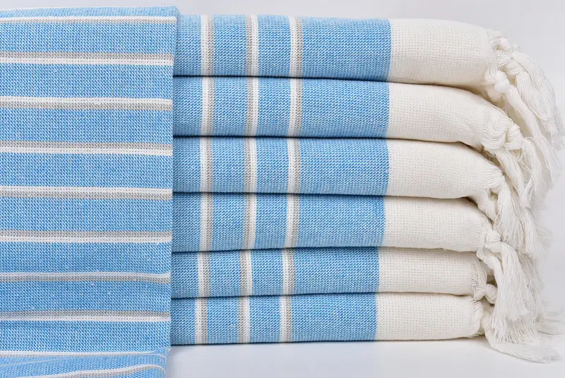 Wedding Favors, Custom Gifts, Custom Turkish Towel, Turkish Towel Hand Towel, Personalized Gifts, Travel Towel, 36x18 Cotton Striped Terry Towel - 1
