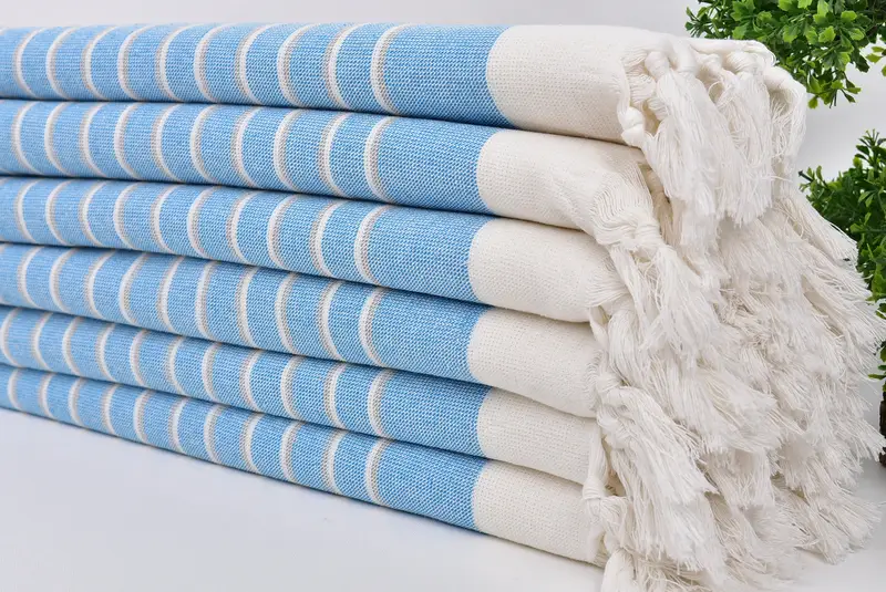 Wedding Favors, Custom Gifts, Custom Turkish Towel, Turkish Towel Hand Towel, Personalized Gifts, Travel Towel, 36x18 Cotton Striped Terry Towel - 3