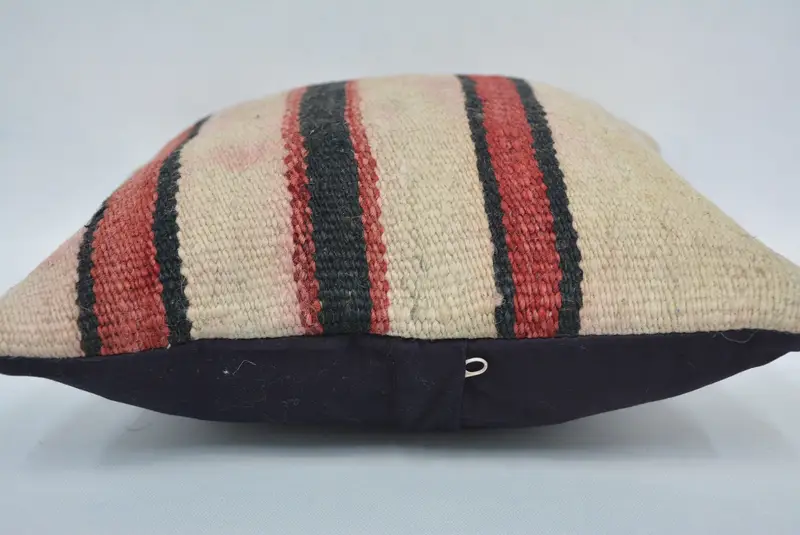 Vintage -Kilim -Kissenkissen -Abdeckung, Geschenkkissen, Boho -Kissenschein -Abdeckung, Kissenbezüge, Bettkissen, Kilim Kissenabdeckung, 12x12 Beige Kissenbedeckung - 5