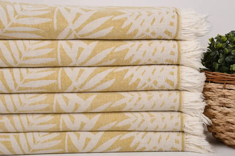 64x40 Cotton Floral Patterned Towel, Quick-dry peshtemal, Personalized Turkish Towel, Valentines Day Gift For Him, Absorbent Turkish towel - 3