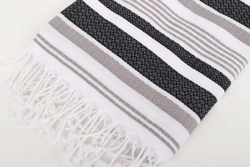 Custom Wedding Towel, 70x40 Cotton Striped Towel, Personalized Gifts, Guest Towel, Embroidered Towel, Merry Christmas Gifts, Bridesmaid Gift Towel - 7