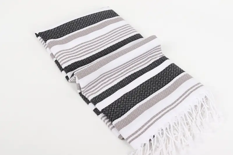 Custom Wedding Towel, 70x40 Cotton Striped Towel, Personalized Gifts, Guest Towel, Embroidered Towel, Merry Christmas Gifts, Bridesmaid Gift Towel - 6