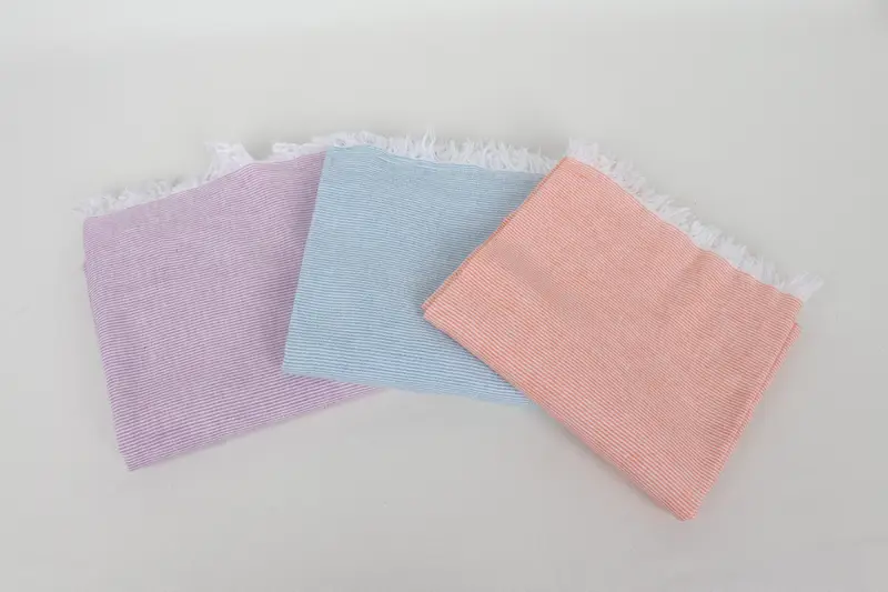 70x40 Cotton Striped Towel, Lightweight towel, Gym Towel, Bachelorette Party Gifts, Bath towel, Travel Towel, Wedding Gift For Bride, Gift For Her - 3