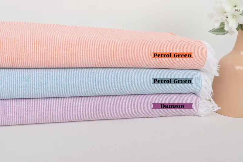 70x40 Cotton Striped Towel, Lightweight towel, Gym Towel, Bachelorette Party Gifts, Bath towel, Travel Towel, Wedding Gift For Bride, Gift For Her - 1