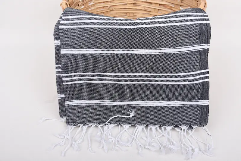Regalos de dama de honor, toalla de mano personalizada, toalla a rayas de algodón 36x24, regalo de dama de honor, poca de cocina turca, toalla de dama de honor, toalla de soltero - 5