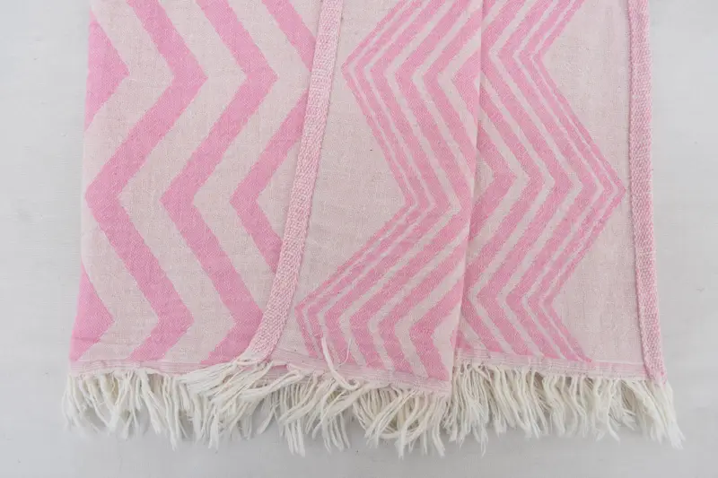 Personalized Gifts, Boyfriend Christmas Gift, Kitchen Towel, Halloween Bachelorette Party Favors, Wedding Favors, 40x24 Cotton Zigzag Design Towel - 5