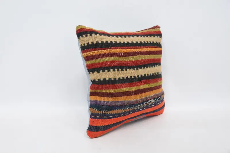 Turkish Pillow, Luxury Cushion, Morroccon Kilim Cushion Cushion, Vintage Pillow, Gift Pillow, Cushion Case, 12x12 Red Pillow, Luxury Pillow - 3