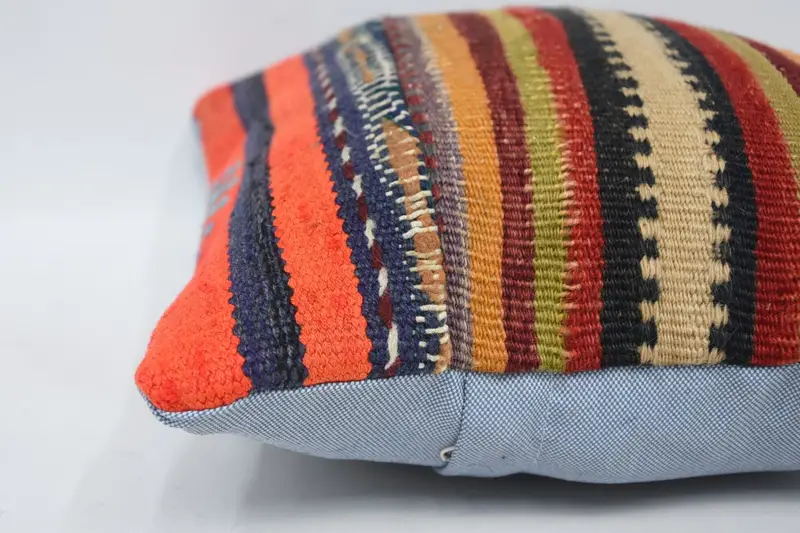 Turkish Pillow, Luxury Cushion, Morroccon Kilim Cushion Cushion, Vintage Pillow, Gift Pillow, Cushion Case, 12x12 Red Pillow, Luxury Pillow - 5