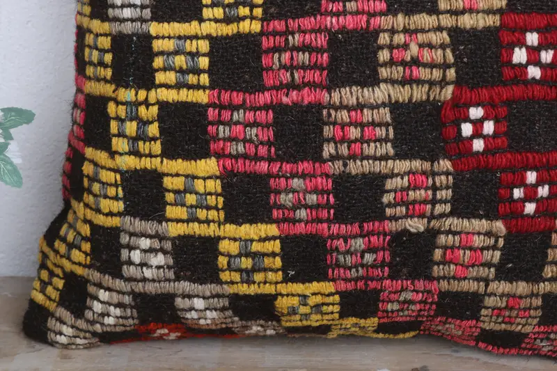Pillow for Sofa, Vintage Kilim Pillow, Luxury Pillow Case, Home Decor Pillow, Custom Pillow, 20x20 Red Cushion Cover, Ethnic Pillow Case, Pillow - 3