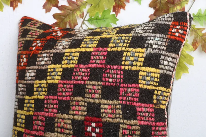 Pillow for Sofa, Vintage Kilim Pillow, Luxury Pillow Case, Home Decor Pillow, Custom Pillow, 20x20 Red Cushion Cover, Ethnic Pillow Case, Pillow - 5