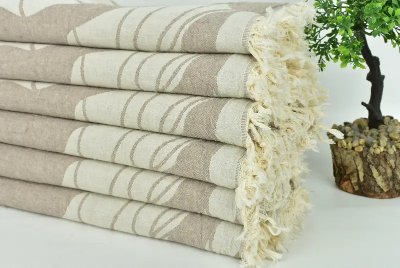 Hammam towel, Bridal Gifts, Beach towel, Housewarming Gift, 68x40 Cotton Floral Patterned Towel, Turkish Towel Personalized, Summer Gift Ideas - 5