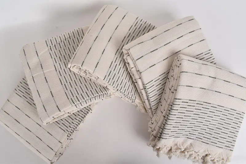 Throw Blanket Couch, Merry Christmas Gifts, Boho Throw Blankets, Woven Throw Blanket, 98x92 Cotton Striped Design Towel, Turkish Throw Blanket - 3