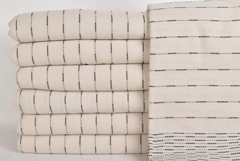 Throw Blanket Couch, Merry Christmas Gifts, Boho Throw Blankets, Woven Throw Blanket, 98x92 Cotton Striped Design Towel, Turkish Throw Blanket - 2