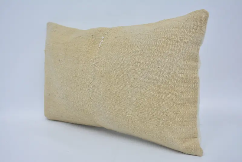 12x20 Beige Cushion Cover, Vintage Pillow, Pillow, Turkish Bench Cushion, Handmade Kilim Cushion, Vintage Kilim Throw Pillow - 4