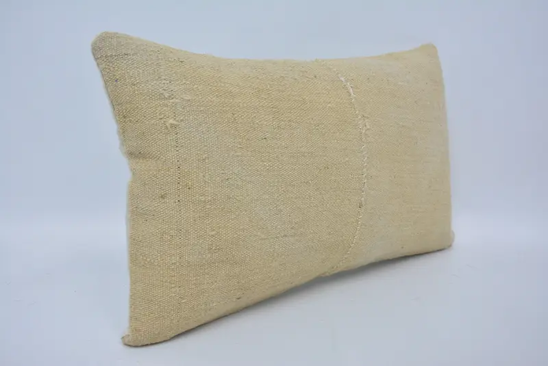 12x20 Beige Cushion Cover, Vintage Pillow, Pillow, Turkish Bench Cushion, Handmade Kilim Cushion, Vintage Kilim Throw Pillow - 3